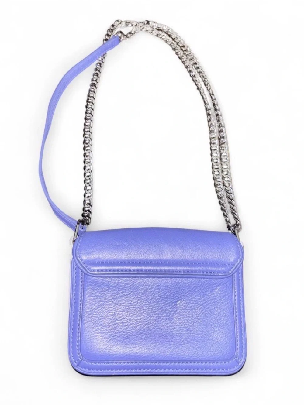 Tory Burch FLEMING color Marlin Silver Handbag Style # 31427 NWOT